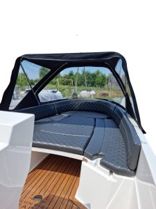 Cabrio vööri tent koos roostevaba kaartega